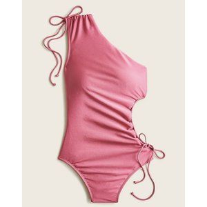 J.Crew Shiny Side Cut-Out One-Piece Swimsuit